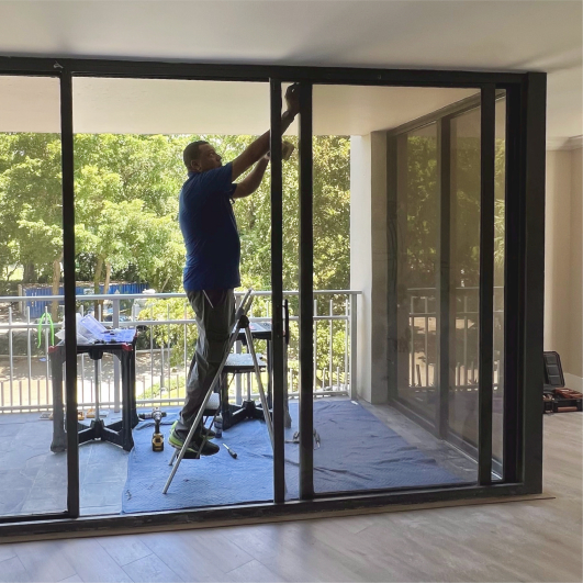 Sliding door repair