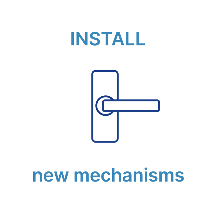 Install new mechanisms