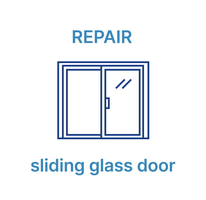 Repair sliding glass door